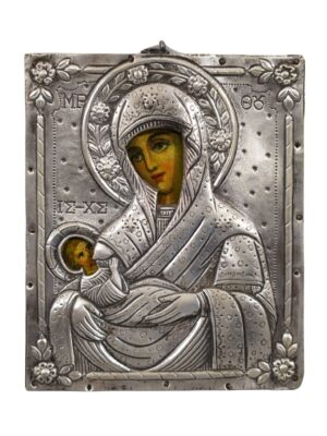 Icona della Madre di Dio Grembo Beato, rappresentazione artistica della Vergine Maria come simbolo di maternità sacra, disponibile su Arte Network Icone.